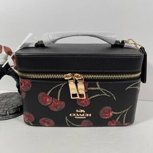 CLEARANCE COACH Cosmetic & Make up Case Cherry Print